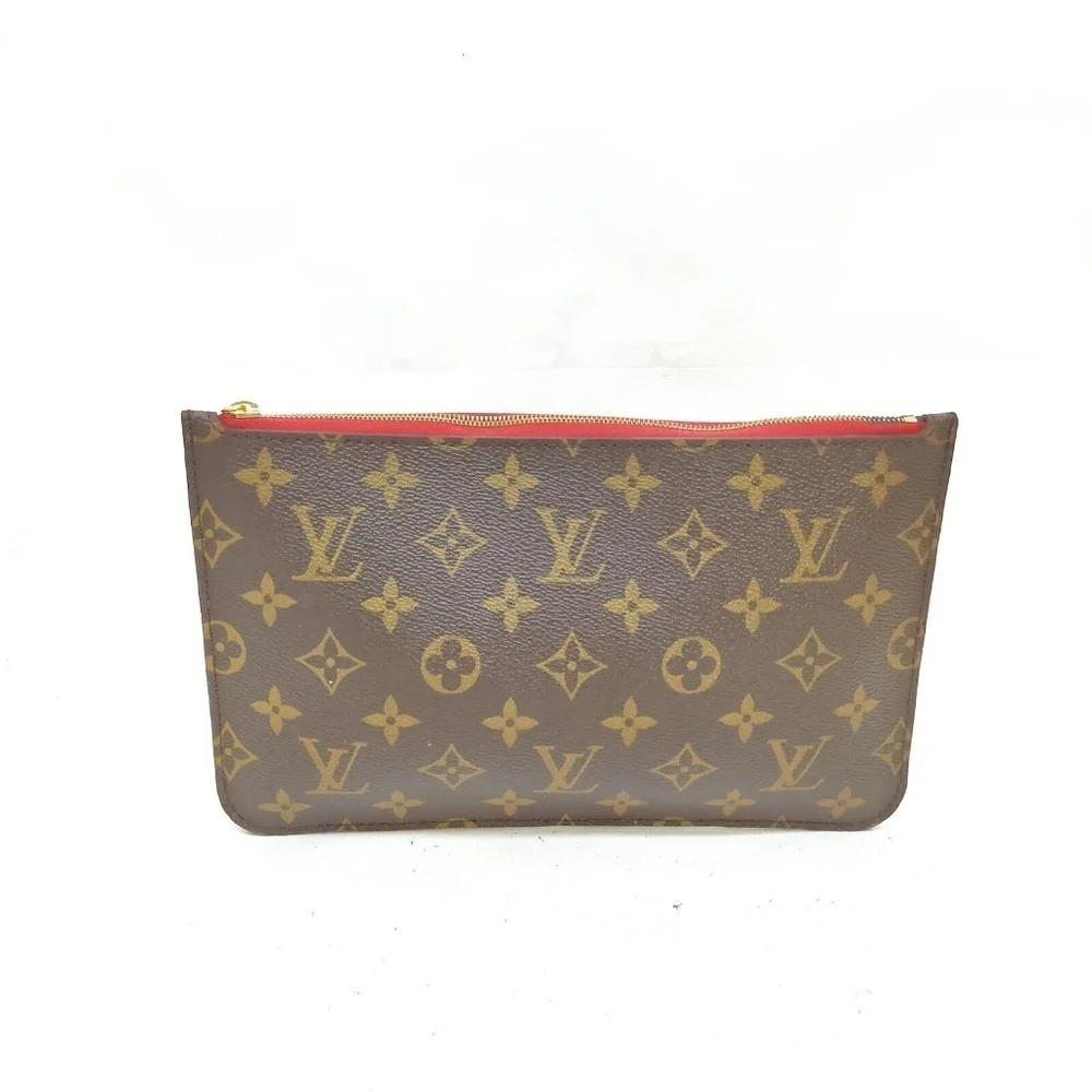 Louis Vuitton Accessory Neverfull Pouch Brown Monogram